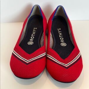 Rothy's Red and Blue Women's Flats